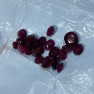 Oval cut ruby stone