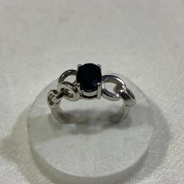Silver Sapphire Ring