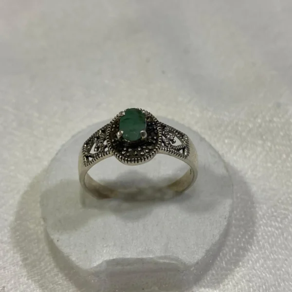Simple silver ring