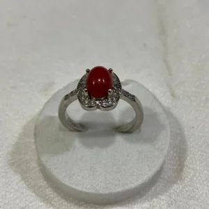 Coral Silver Rings